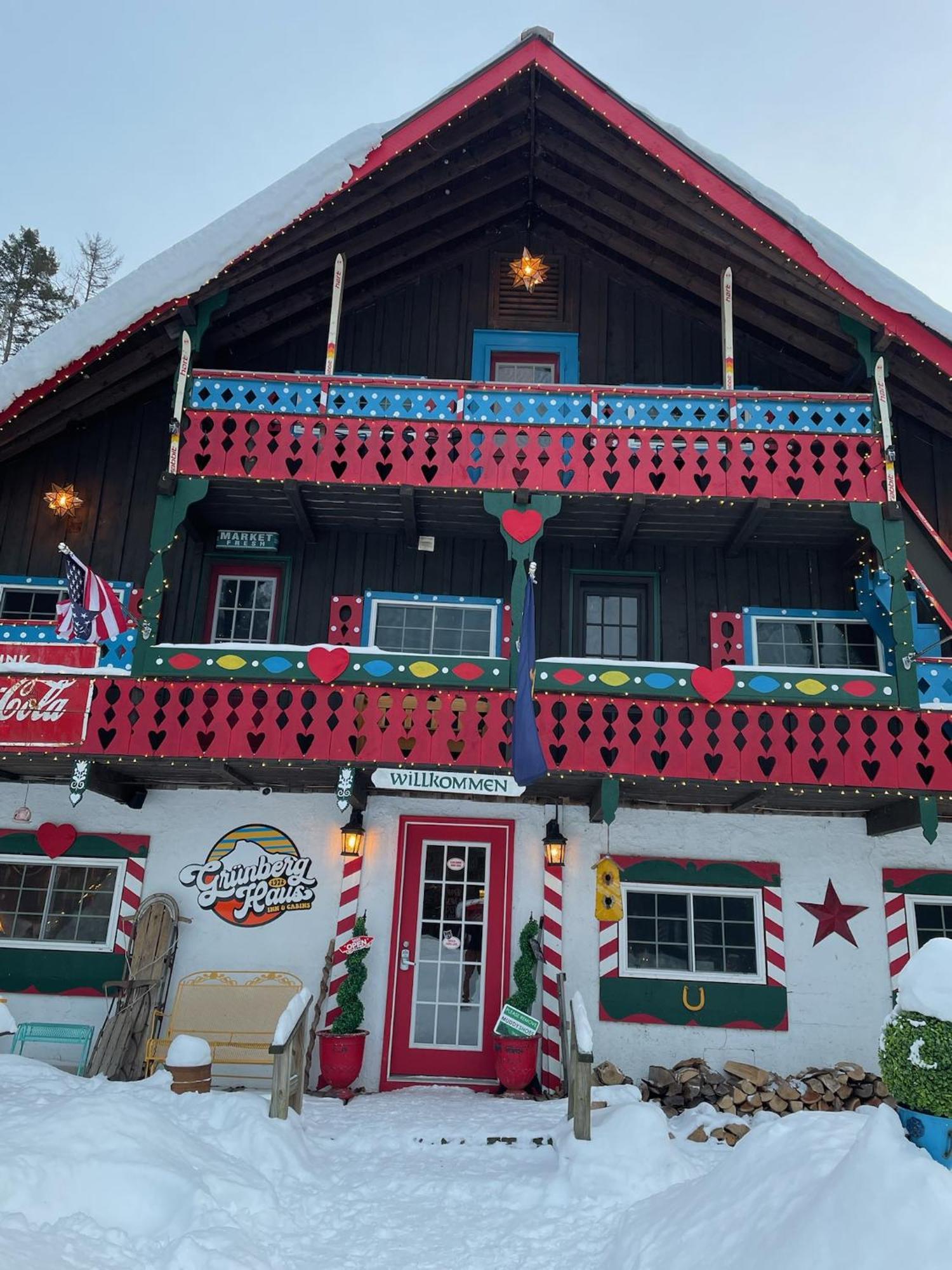 Grunberg Haus Inn & Cabins 沃特伯里 外观 照片